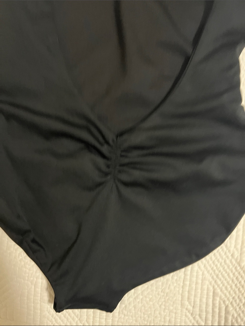 Classic Black Scoop One-Piece Swimsuit - Picture 3 of 4